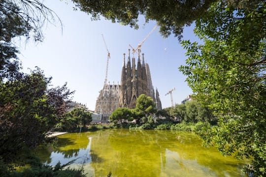 Entradas sin colas y visita guiada a la Sagrada Familia y al Park Güell con traslado